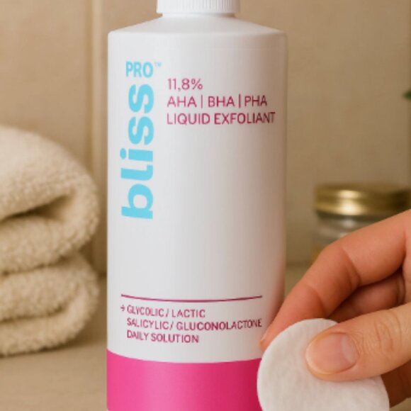 Bliss Pro 11.8% AHA BHA PHA Liquid Exfoliant - Smooths, Renews, Brightens Skin - Picture 3 of 3